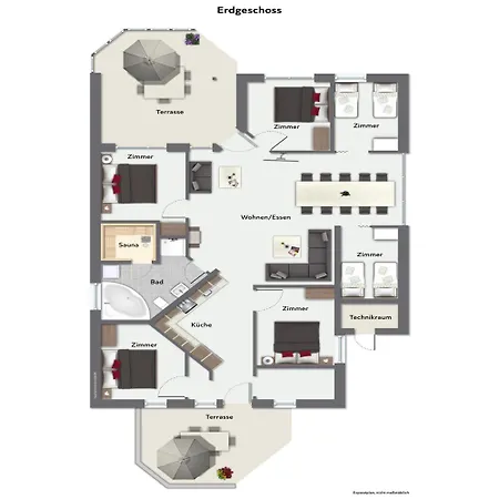 Ferienhaus Strandblick - Dorf 1 06 *